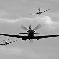 Buy canvas prints of Spitfires head on by Rachel & Martin Pics