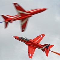 Buy canvas prints of Red arrows crossover by Rachel & Martin Pics