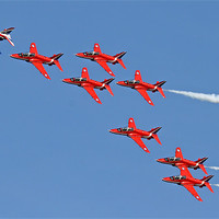 Buy canvas prints of Red Arrows by Rachel & Martin Pics