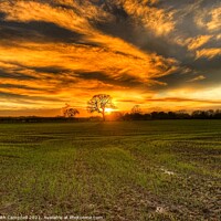 Buy canvas prints of Lincolnshire Dawn. by Keith Campbell