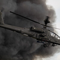 Buy canvas prints of British Army Apache Helicopter by Keith Campbell