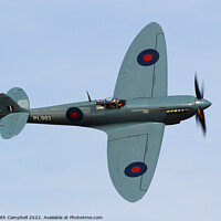 Buy canvas prints of Blue Spitfire by Keith Campbell