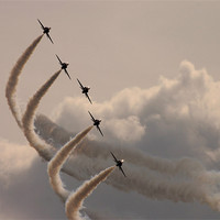 Buy canvas prints of Red Arrows by Keith Campbell