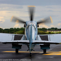 Buy canvas prints of Spitfire Taxies Out by Keith Campbell