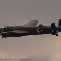 Buy canvas prints of RAF Lancaster Bomber PA474 by Keith Campbell