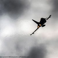 Buy canvas prints of RAF Typhoon climbing away by Keith Campbell