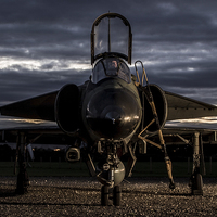 Buy canvas prints of SAAB Viggen and Pilot by Keith Campbell