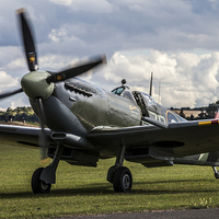 Buy canvas prints of Supermarine Spitfire MH434 by Keith Campbell