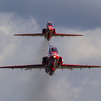 Buy canvas prints of Red Arrows formation by Keith Campbell