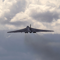 Buy canvas prints of  Vulcan launch from RAF Waddington by Keith Campbell