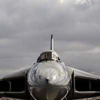 Buy canvas prints of  AVRO Vulcan XH558 at Doncaster by Keith Campbell