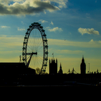 Buy canvas prints of  Christmas Day in London by Keith Campbell