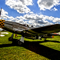 Buy canvas prints of P-51 Mustang G-MSTG by Keith Campbell