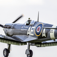 Buy canvas prints of  "City of Winnipeg" Spitfire EP120 by Keith Campbell