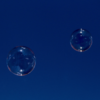 Buy canvas prints of  Blue Bubbles by Keith Campbell