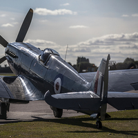 Buy canvas prints of RAF Spitfire PS915  by Keith Campbell