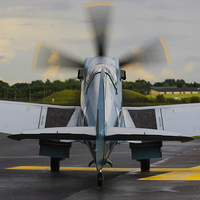 Buy canvas prints of  Spitfire PS915 by Keith Campbell