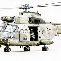 Buy canvas prints of  Royal Air Force Puma HC1 by Keith Campbell