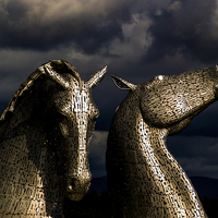 Buy canvas prints of The Kelpies by Keith Campbell