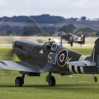 Buy canvas prints of  BBMF WW2 Scramble by Keith Campbell