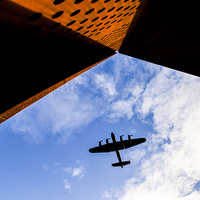 Buy canvas prints of  Lancaster Salutes Veteran. by Keith Campbell