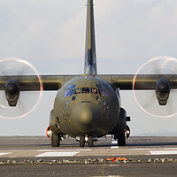 Buy canvas prints of Royal Air Force C-130 Hercules props by Keith Campbell