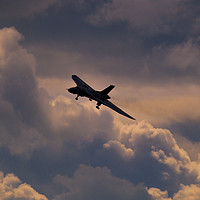 Buy canvas prints of Vulcan XH558 nearly home by Keith Campbell