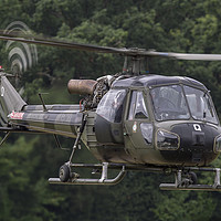 Buy canvas prints of British Army Westland Scout Helicopter by Keith Campbell