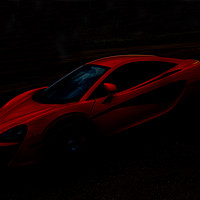 Buy canvas prints of Red Lamborghini Dream by Keith Campbell