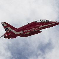 Buy canvas prints of RAF Red Arrows Hawk by Keith Campbell