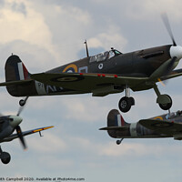 Buy canvas prints of Spitfire Scramble by Keith Campbell