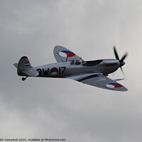 Buy canvas prints of Silver Spitfire by Keith Campbell