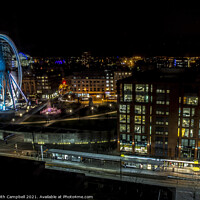 Buy canvas prints of Manchester at Night by Keith Campbell
