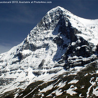 Buy canvas prints of The Eiger North Face by Brian Macdonald