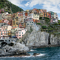 Buy canvas prints of Manarola, Cinque Terre, Italy by ANDREW HUDSON