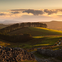 Buy canvas prints of Yorkshire Dales sunset by ANDREW HUDSON