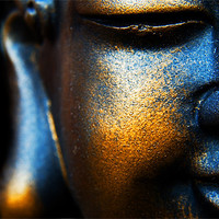 Buy canvas prints of THE FACE OF BUDDHA by simon keeping