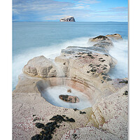 Buy canvas prints of Bass rock, Scottish, Scotland, Highlands, sea, shore. coast by JC studios LRPS ARPS