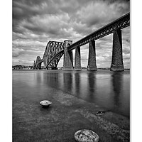Buy canvas prints of Rising tide at Forth bridge. Scotland Scottish by JC studios LRPS ARPS
