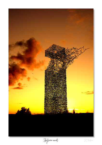 Skytower sunset, Airdrie Scotland, Scottish sunset, sunrise Picture Board by JC studios LRPS ARPS