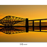 Buy canvas prints of Forth sunrise. Forth bridge Scotland by JC studios LRPS ARPS