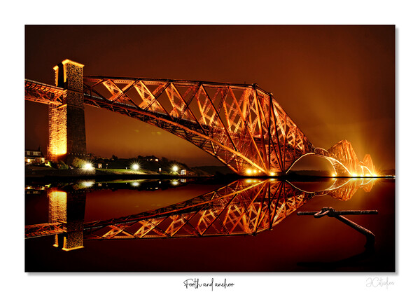 Forth and anchor. Forth rail bridge Scotland Picture Board by JC studios LRPS ARPS