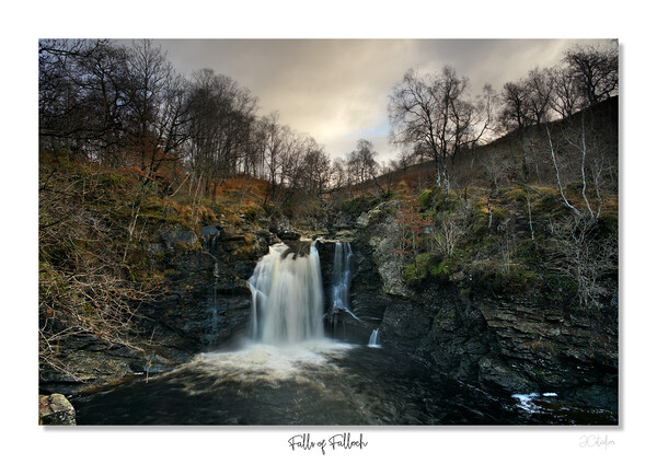Falls of Falloch  waterfall in woodland Scotland Picture Board by JC studios LRPS ARPS