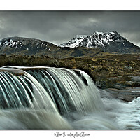Buy canvas prints of Where the water falls Glencoe by JC studios LRPS ARPS