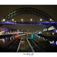 Buy canvas prints of Newcastle by night by JC studios LRPS ARPS