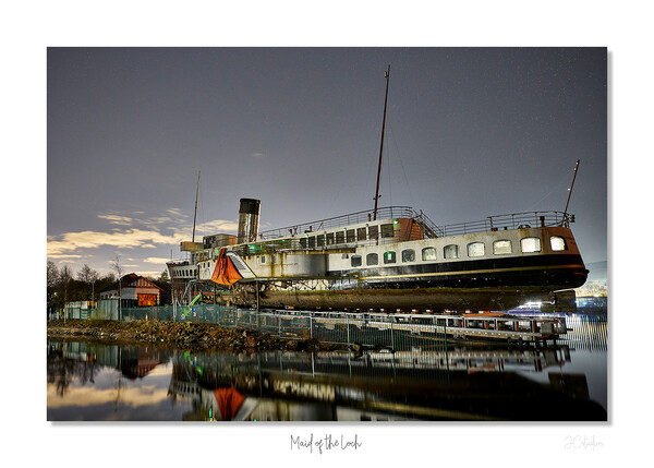 Maid of the loch Scotland Paddle steamer Loch Lomo Picture Board by JC studios LRPS ARPS