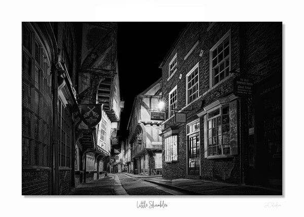 Little Shambles in mono  black and white Picture Board by JC studios LRPS ARPS