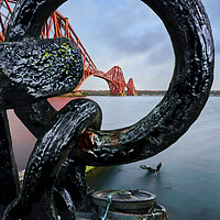 Buy canvas prints of Heavy metal... Forth bridge through anchor parts  by JC studios LRPS ARPS