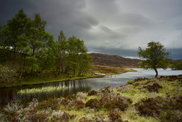 Small boat at loch Tarff Scotland Picture Board by JC studios LRPS ARPS