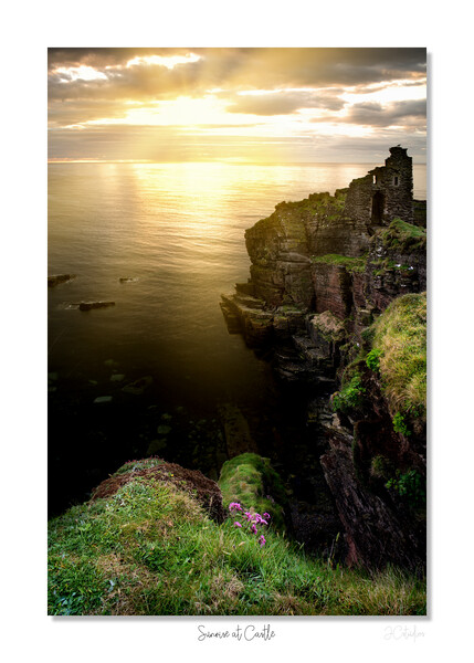 Sunrise at Castle Picture Board by JC studios LRPS ARPS